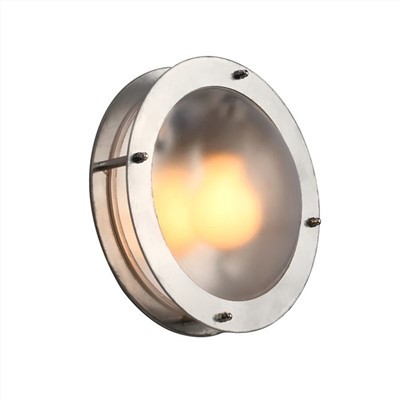 Luz da parede redonda ao ar livre